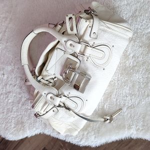 Chloe White Lock and Key Paddington Purse